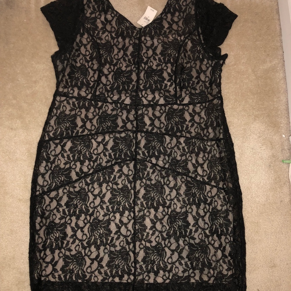 Black lace dress